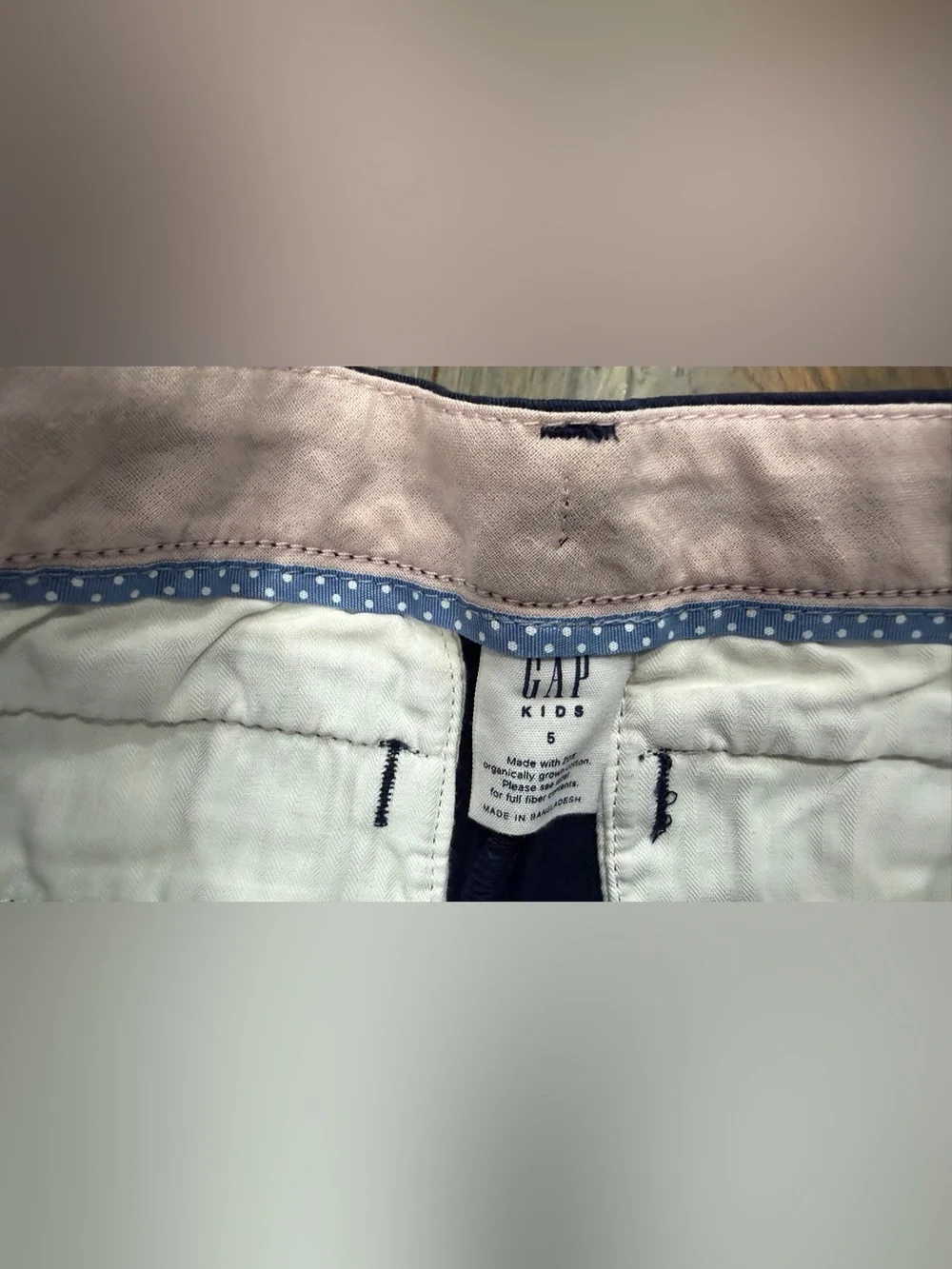 Gap Kids Girl's Uniform Bermuda Shorts Navy Blue Size 5, NEW
